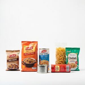 Packaged foods (snacks, cereals, pasta, canned goods)